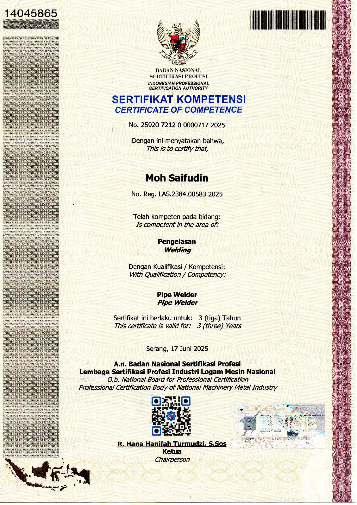 Welder 6G - Saifudin